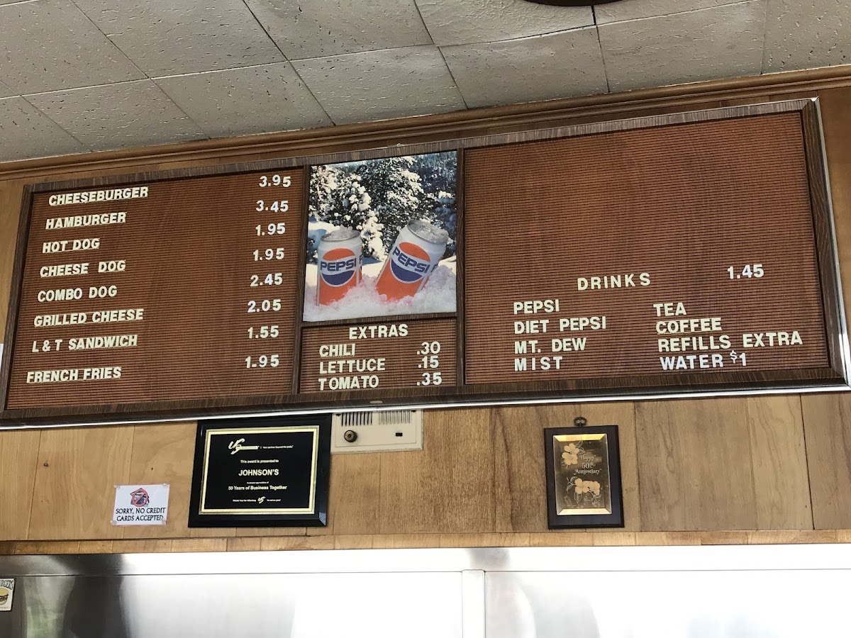 Menu Johnson's Drive-In-4