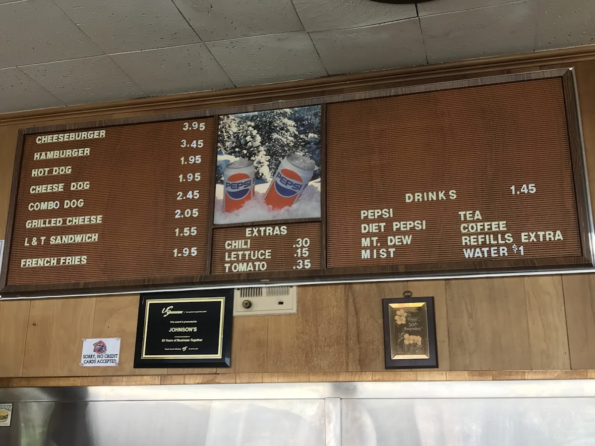 Menu Johnson's Drive-In-6
